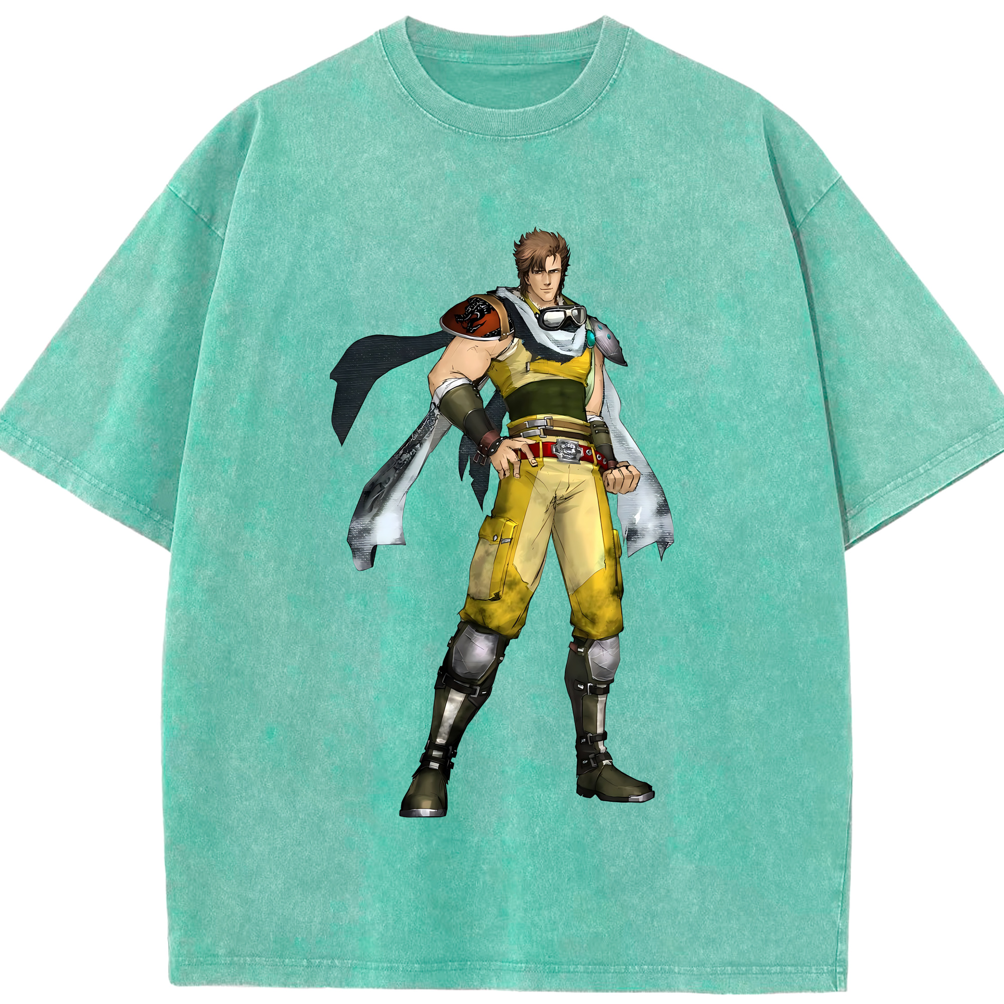 （画像用） 北斗の拳 Fist of the North Star 綿100% ヴィンテージ風 半袖Tシャツ（フロントプリント）